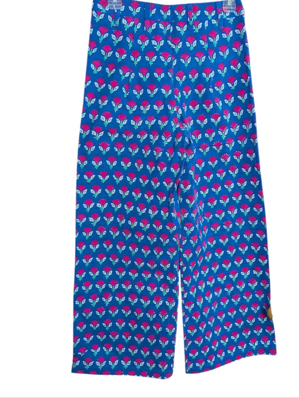 SZ Blockprints Disco Pants in the Waterlily Hot Rose pattern....Size Small - Picture 4 of 8